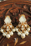 Designer mother of pearl locket set with timeless Indian appeal