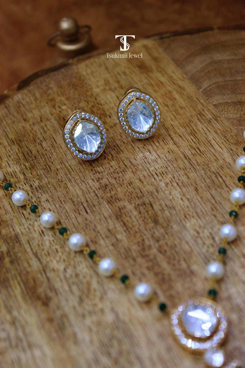 Suhana Polki Pendant Set