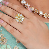 Elegant Indian ring suitable for festive and wedding wear