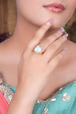 Elegant Indian ring designed for cultural and festive occasions