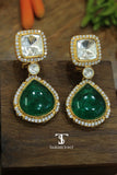 Ethnic kundan dangler earrings inspired by heritage jewellery