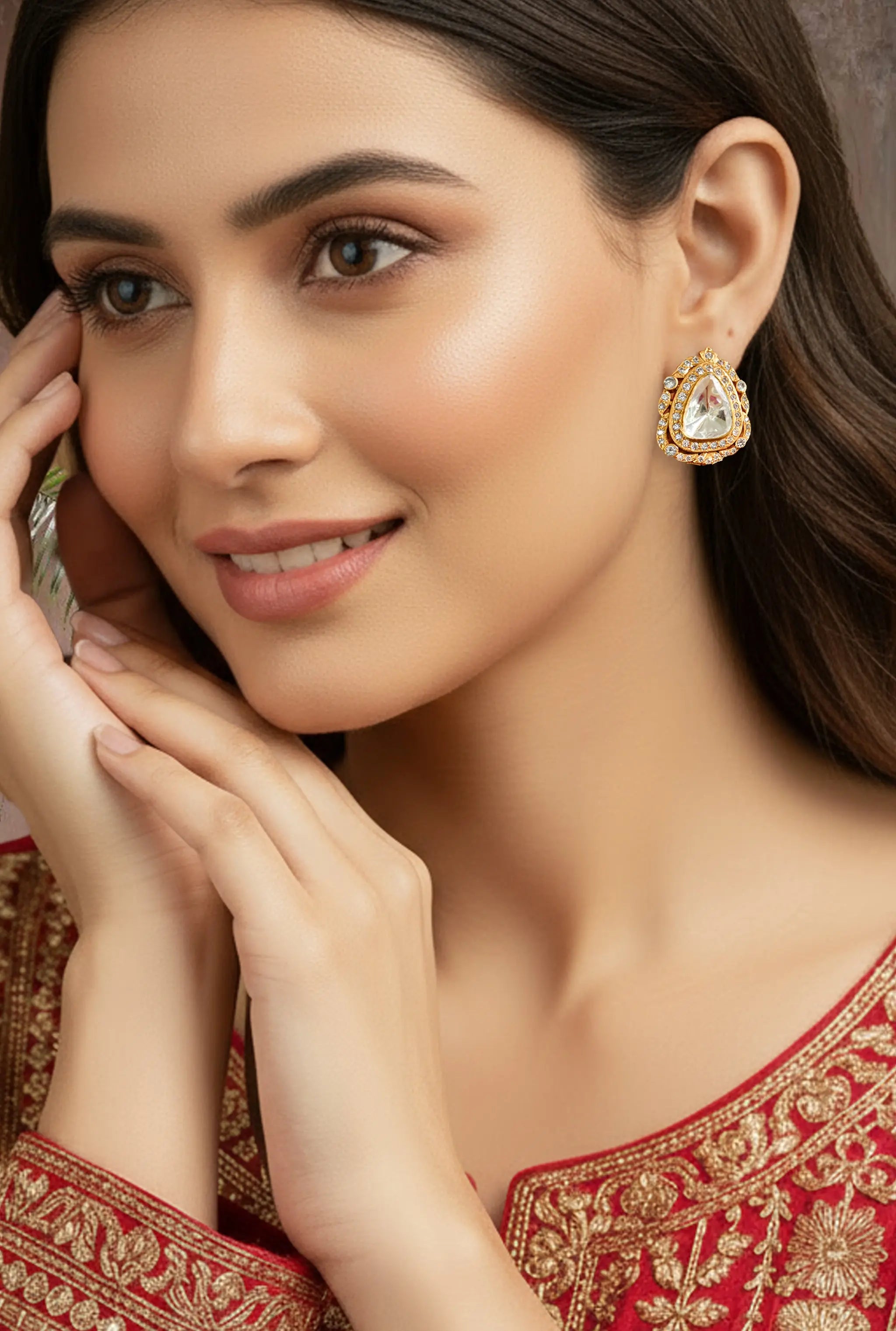 Elegant Indian tops earrings for festive and cultural wear