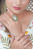 Traditional Indian ring with elegant handcrafted ethnic appeal