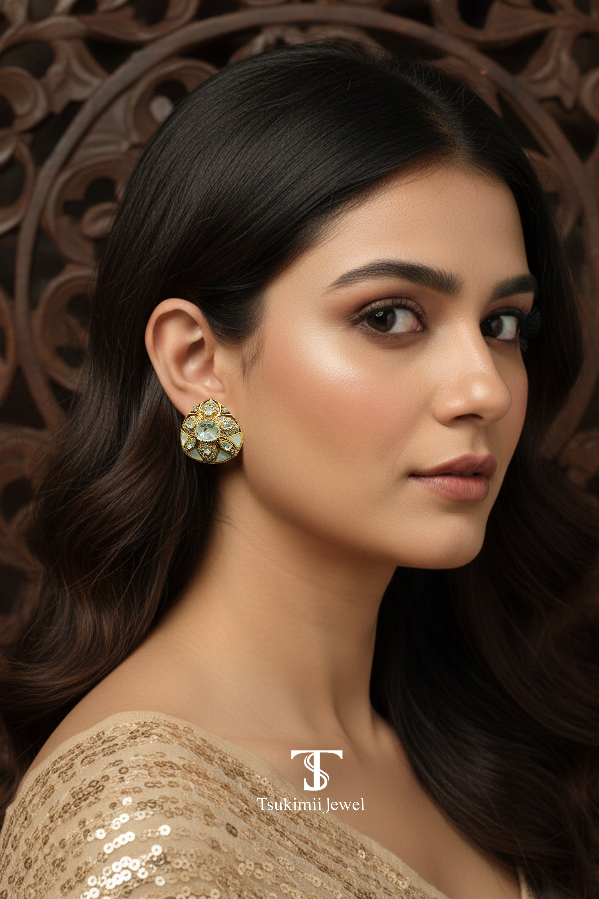 Chandrakala Polki Earrings
