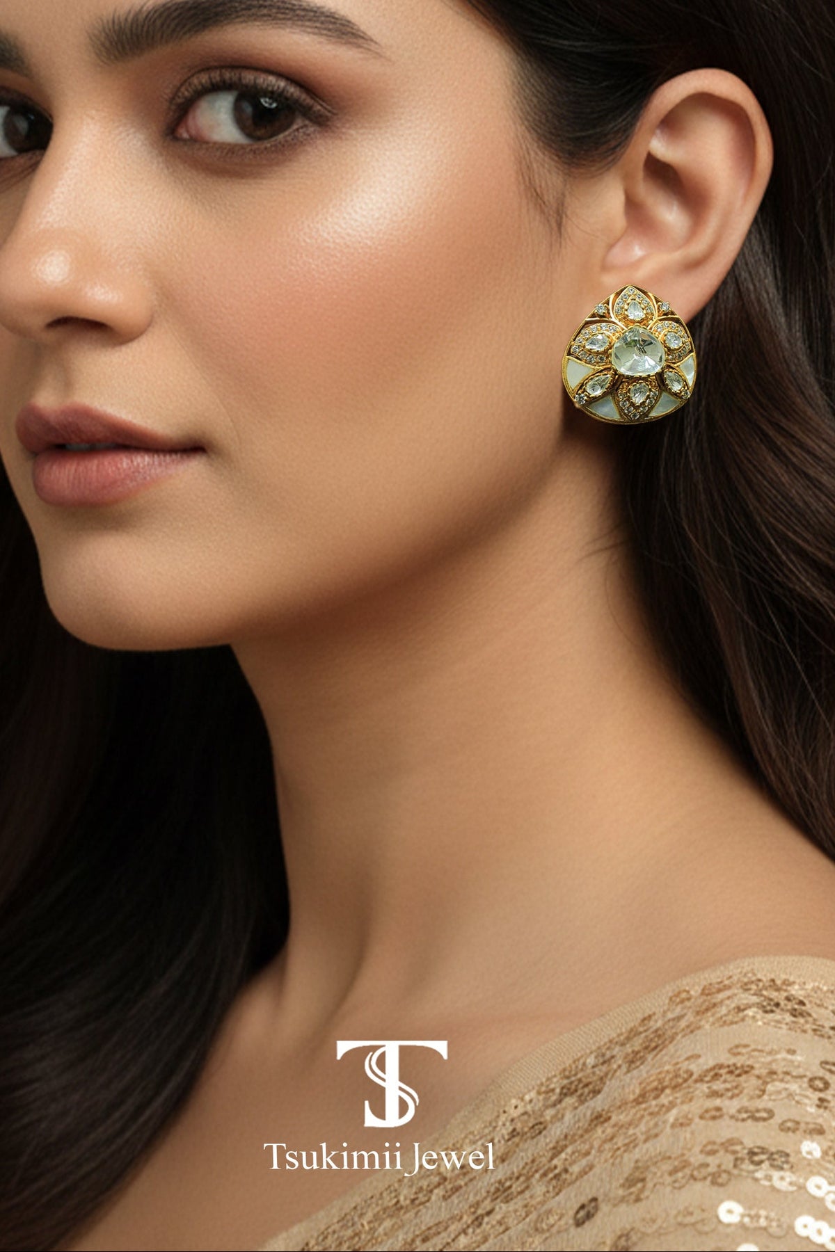 Chandrakala Polki Earrings