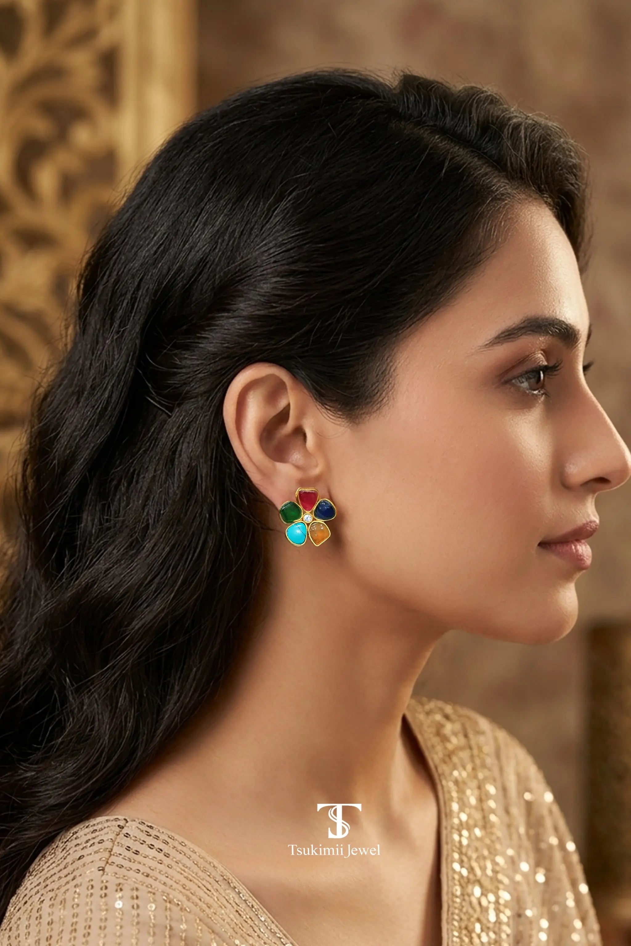 Navya Jadau Earrings
