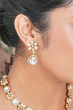 Traditional mother of pearl necklace set for festive wear