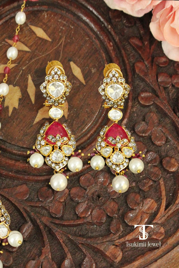 Gulnaaz Polki Locket Set