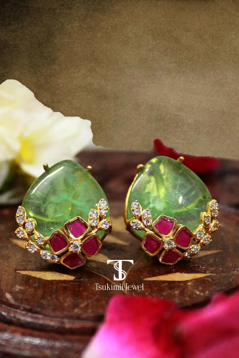 Traditional ethnic earring tops with handcrafted detailing