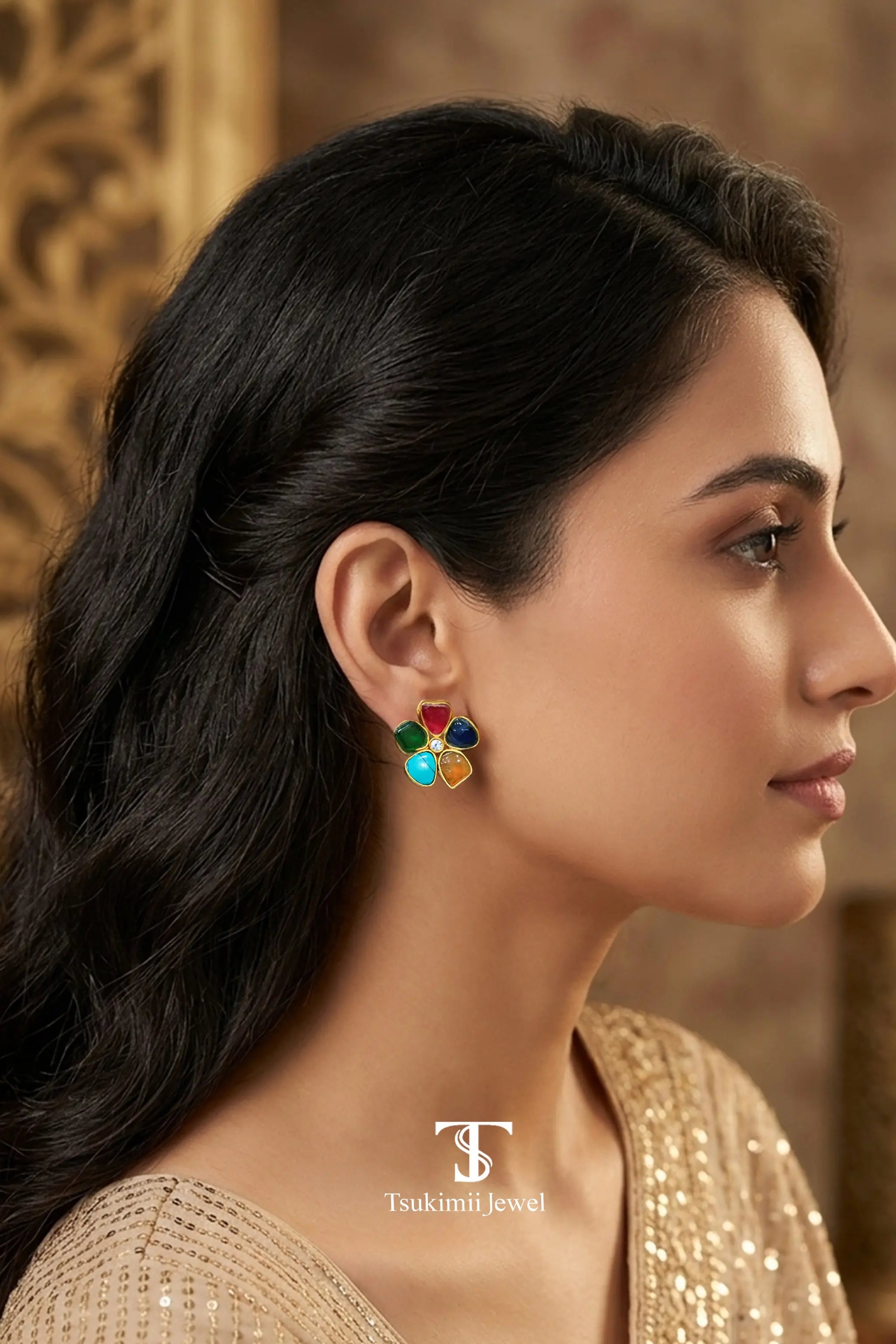 Navya Jadau Earrings
