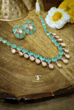 Somya Mossanite Polki Necklace Set