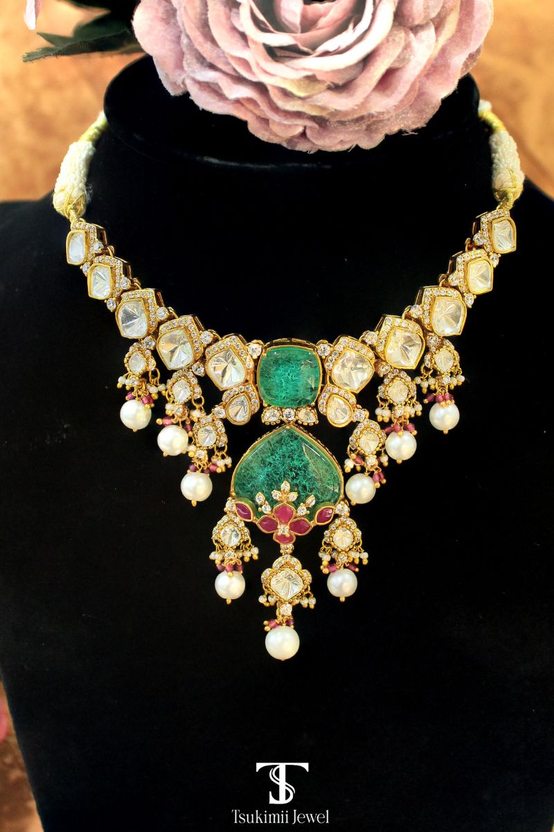 Pannashree Polki Necklace Set