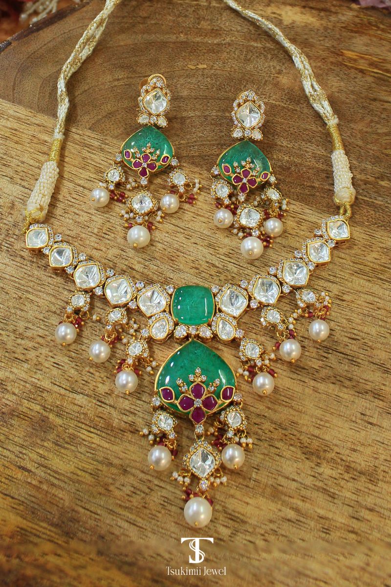 Pannashree Polki Necklace Set