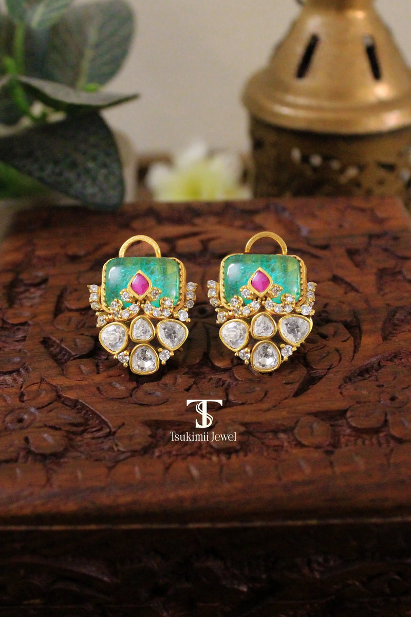 Handcrafted ethnic stud earrings for daily and festive wear