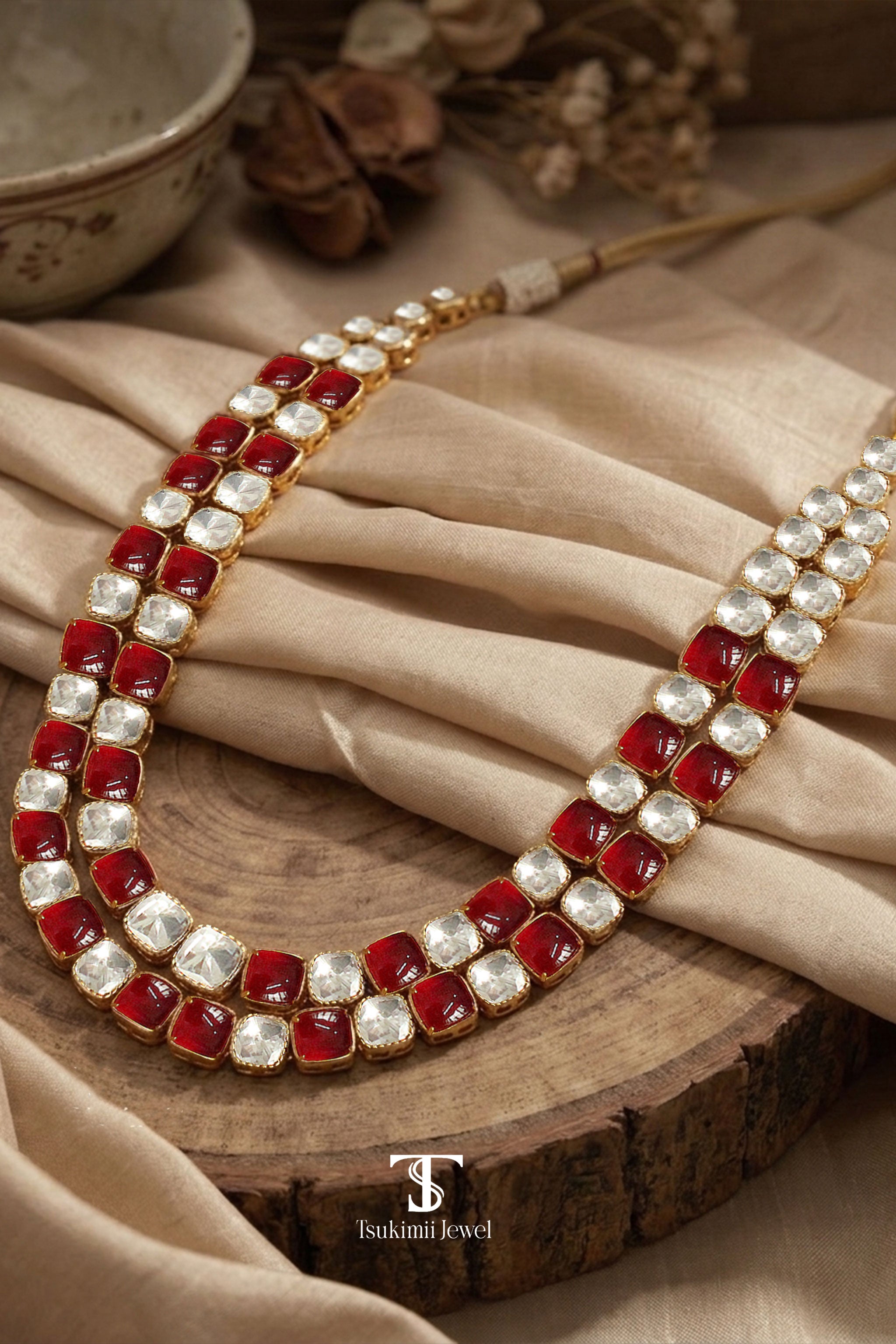 Raktima Polki Necklace Set