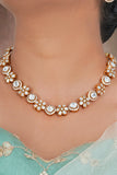 Elegant pearl necklace set with soft iridescent shine